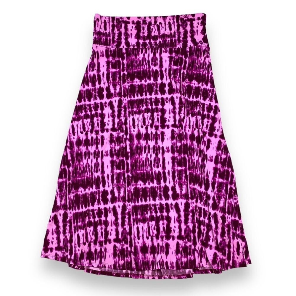 LuLaRoe Maxi Skirt 2X Floral Relaxed Flowy Summer Boho Comfortable Soft Stretch